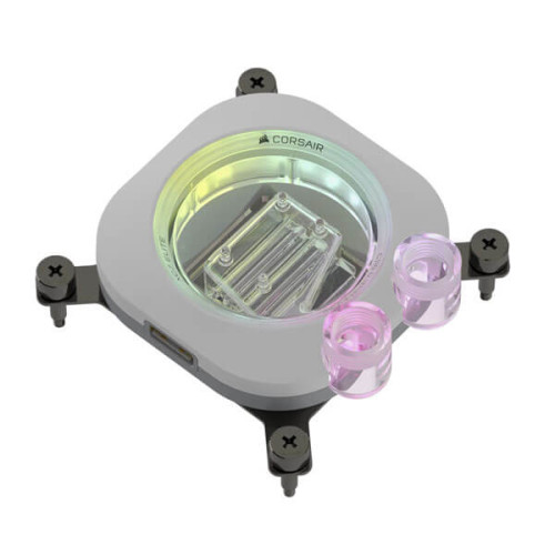 CORSAIR iCUE LINK XC7 RGB ELITE CPU Water Block (LGA 1700, AM5, AM4) – White