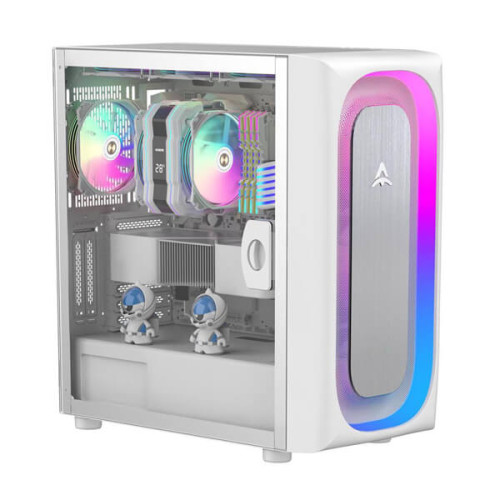 Alseye Ai Pro ARGB Mesh (E-ATX) Mid Tower Cabinet (White)