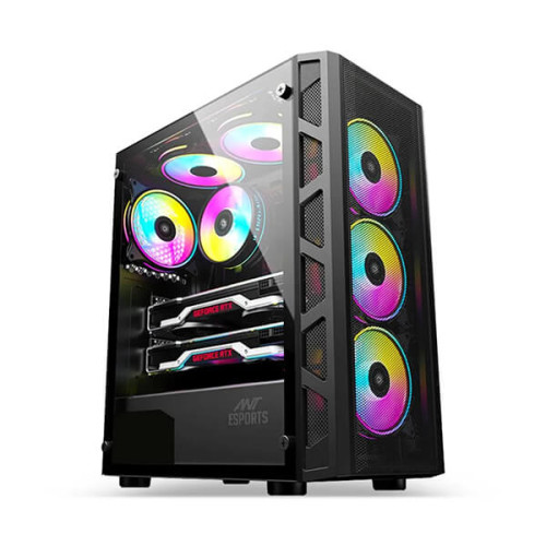 Ant Esports 510 Air ARGB (E-ATX) Cabinet (Black)