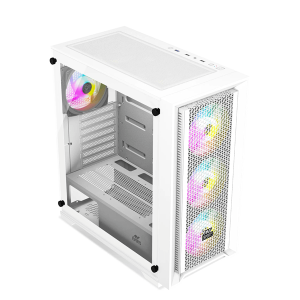 Ant Esports SX7 Auto RGB (ATX) Mid Tower Cabinet (White)