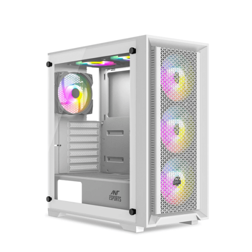 Ant Esports SX7 Auto RGB (ATX) Mid Tower Cabinet (White)