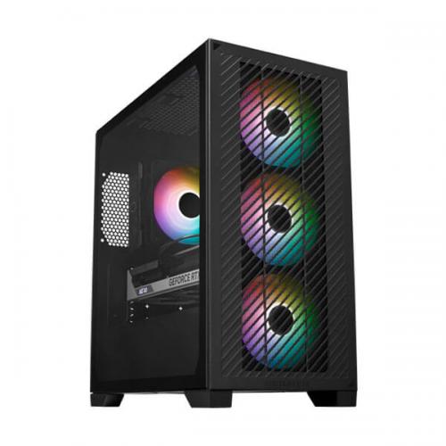 Cooler Master Elite 301 ARGB (M-ATX) Mini Tower Cabinet (Black)