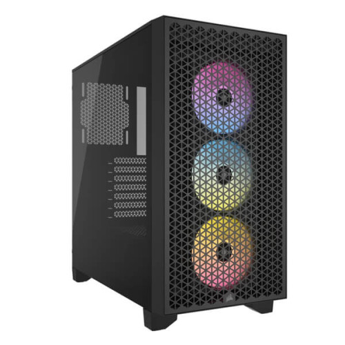 Corsair 3000D RGB Airflow Mid-Tower (ATX) Cabinet (Black)