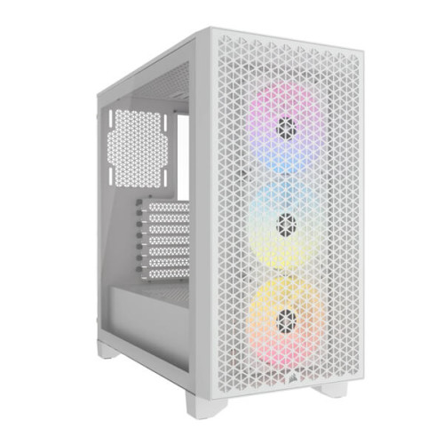 Corsair 3000D RGB Airflow Mid-Tower (ATX) Cabinet (White)