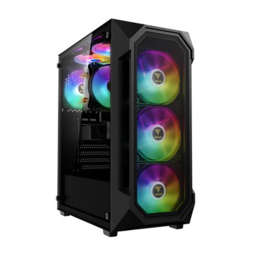 Gamdias Aura GC1 Elite V2 ARGB (ATX) Mid Tower Cabinet (Black)