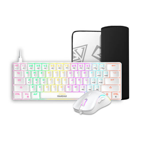 Gamdias Hermes E4 3-IN-1 Combo (White)