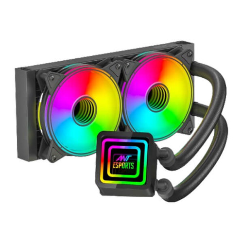 Ant Esports ICE-Infinite 240 ARGB 240mm CPU Liquid Cooler (Black)