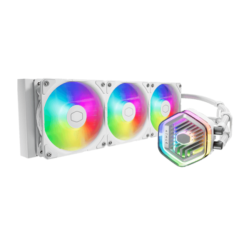 Cooler Master MasterLiquid 360 Atmos ARGB 360mm CPU Liquid Cooler (White)