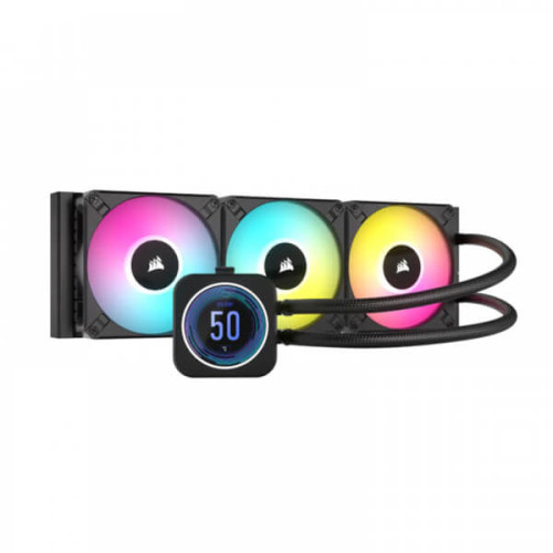 Corsair iCUE H150i Elite LCD XT Display 360mm RGB CPU Liquid Cooler (Black)