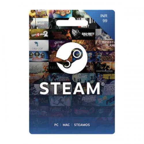 Steam Wallet Digital Gift Voucher INR 99