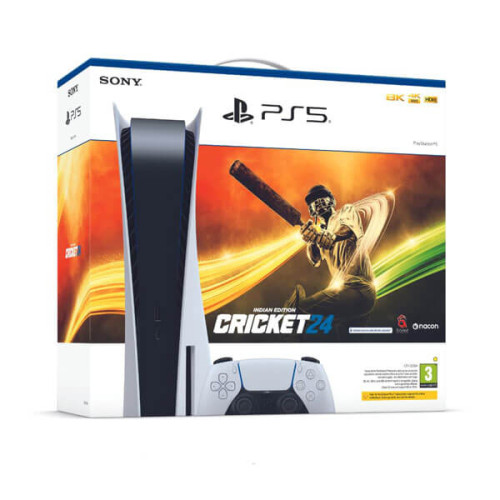 Sony PS5 Console with Cricket 24 Bundle (White)