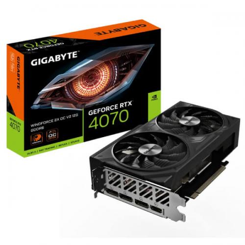 Gigabyte RTX 4070 Windforce 2X OC V2 12GB Graphics Card