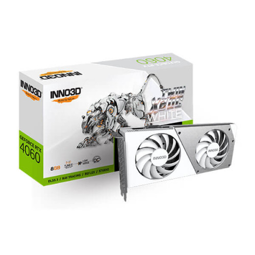 Inno3d RTX 4060 Twin X2 OC White 8GB Graphics Card