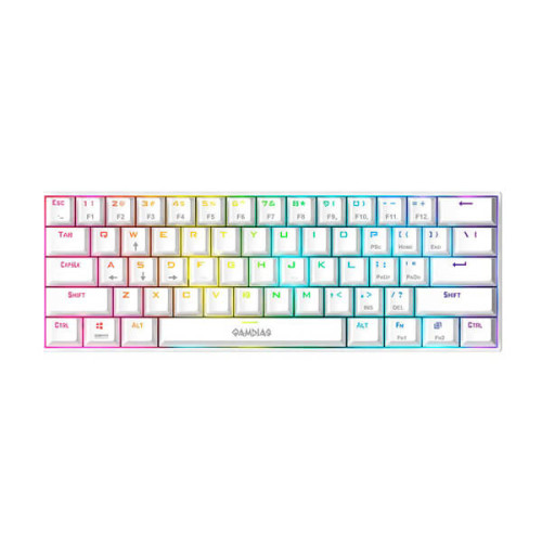 Gamdias Hermes E3 Blue Switches Mechanical Gaming Keyboard (White)