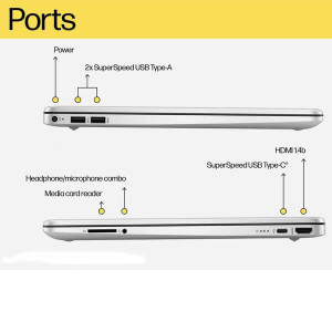 HP 15S-FQ5327TU Laptop (i3-1215U/Intel UHD Graphics)