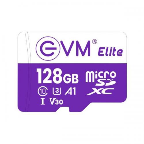 EVM Elite 128GB microSD XC Class 10 U3 V30 Memory Card