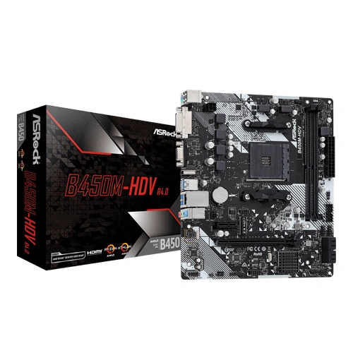 ASRock B450M-HDV R4.0 Motherboard